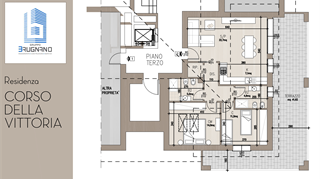 Prestigioso attico in palazzina di classe energetica A+ sito nel complesso residenziale di Caronno Pertusella (VA) Corso della Vittoria.