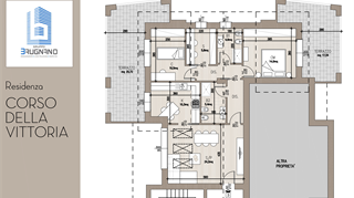 Prestigioso attico in palazzina di classe energetica A+ sito nel complesso residenziale di Caronno Pertusella (VA) Corso della Vittoria.